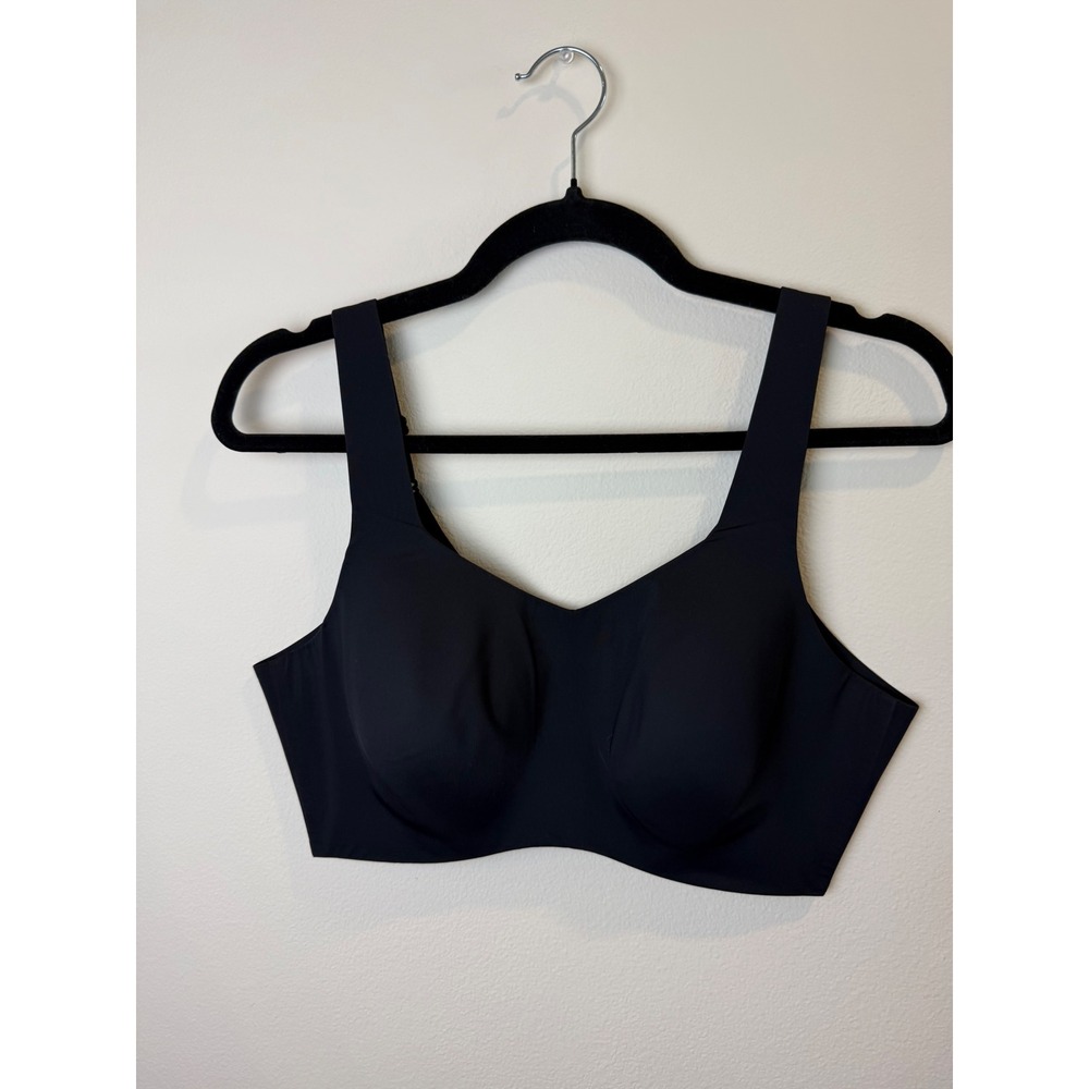 Knix Catalyst High Impact Sports Bra Black Wireless Size 7 Adjustable Straps